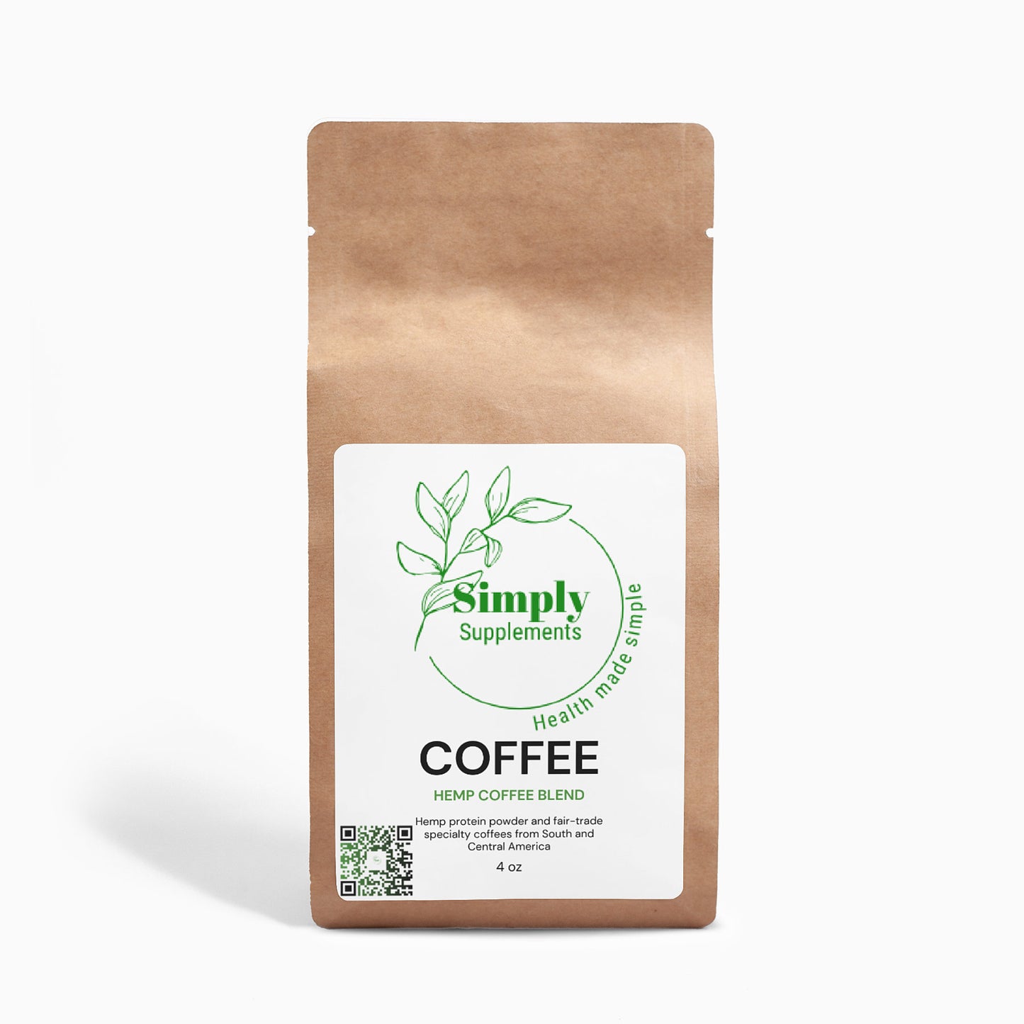 Organic Hemp Coffee Blend - Medium Roast 4oz