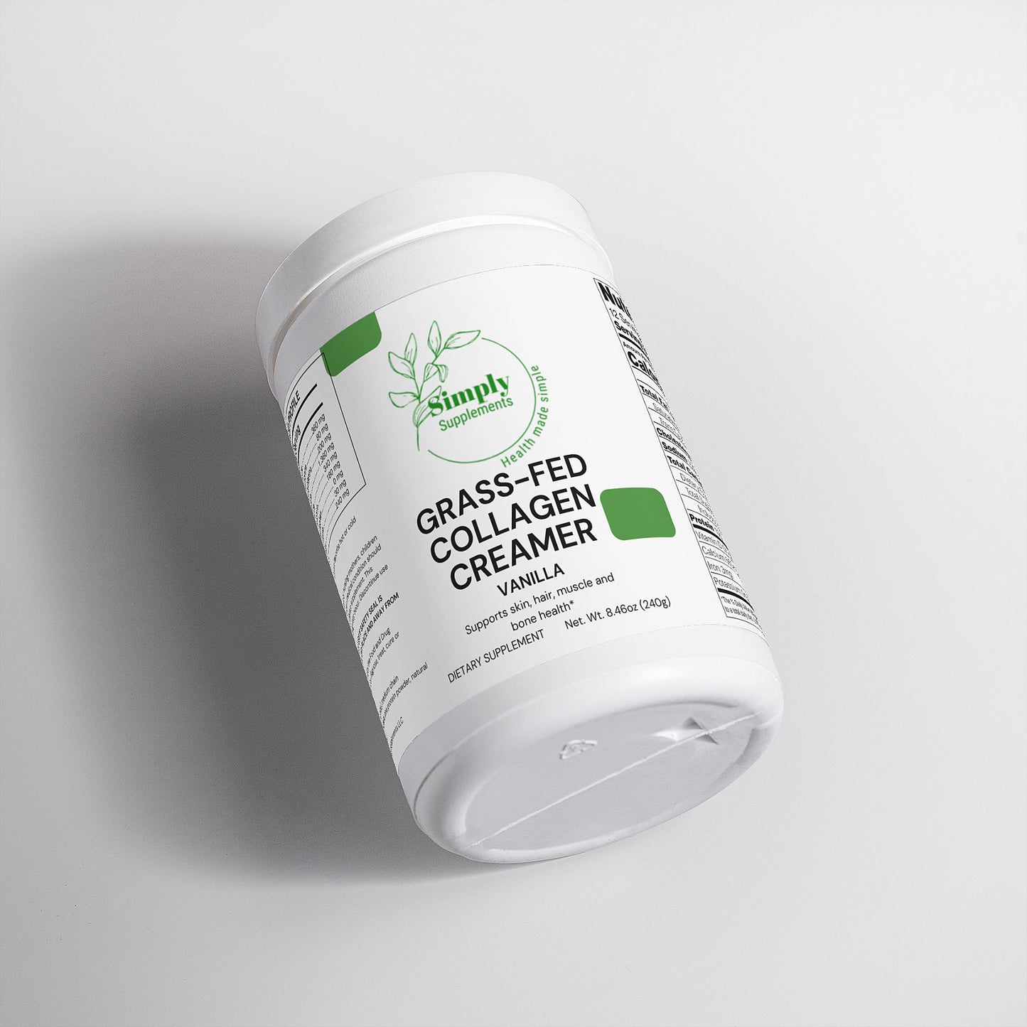 Grass-Fed Collagen Creamer (Vanilla)