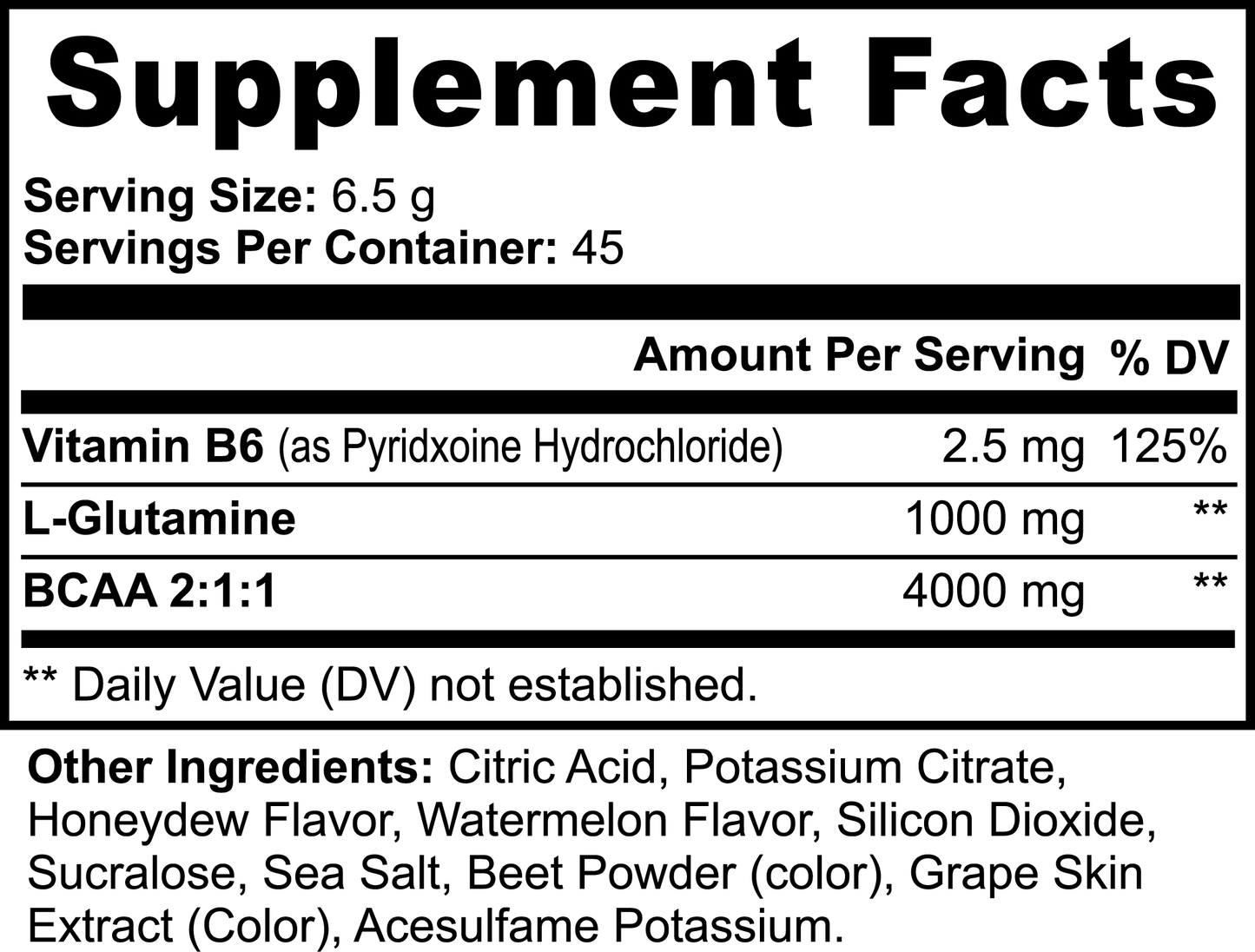 BCAA Post Workout(Honeydew/Watermelon)